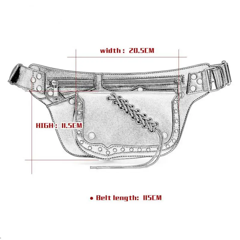 YourSeason Steampunk Ladies Waist Bag 2021 Moto Biker Outdoor Mobile Phone Small Shoulde Messenger Fashion Rivet Bag
YourSeason Steampunk Ladies Waist Bag 2021 Moto Biker Outdoor Mobile Phone Small Shoulde Messenger Fashion Rivet Bag
