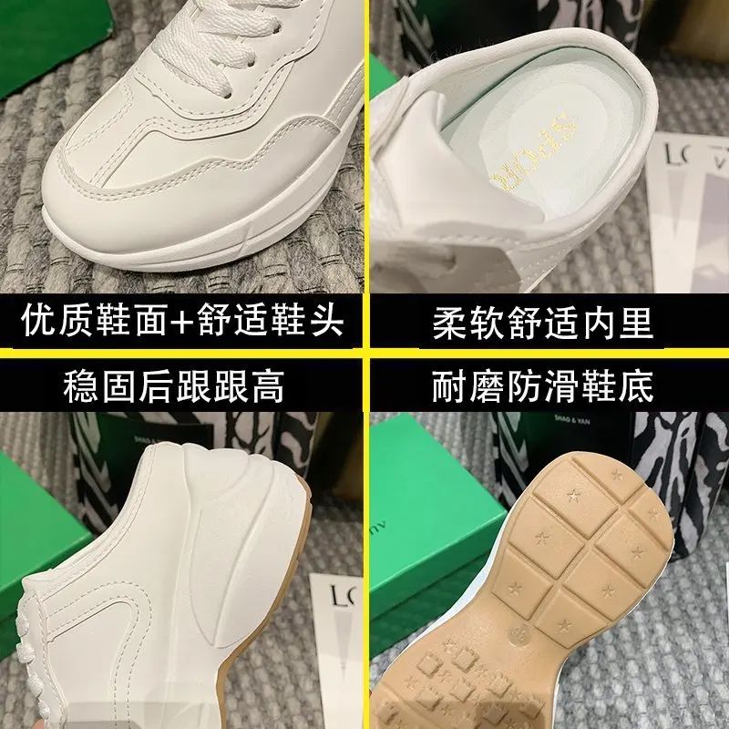 Women's Slippers Colored Botou Mueller Shoes Women 2021 New Thick Soles for Lazy People Wear Fashion Leather Instagram Pop Shoes 
Women's Slippers Colored Botou Mueller Shoes Women 2021 New Thick Soles for Lazy People Wear Fashion Leather Instagram Pop Shoes