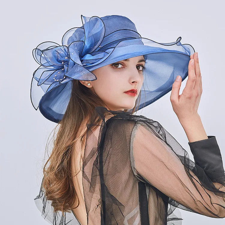 Summer Casual Floral Organza Cap Wide Brim Lady Tea Party Sun Beach Hat Women Elegant Church Cap Female Festival Gifts
Summer Casual Floral Organza Cap Wide Brim Lady Tea Party Sun Beach Hat Women Elegant Church Cap Female Festival Gifts