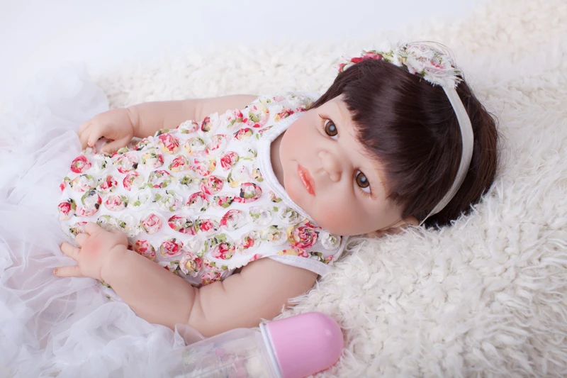 55 CM Full Body Silicone Reborn Baby Doll Lifelike Child Birthday Gift Play House Toys
55 CM Full Body Silicone Reborn Baby Doll Lifelike Child Birthday Gift Play House Toys