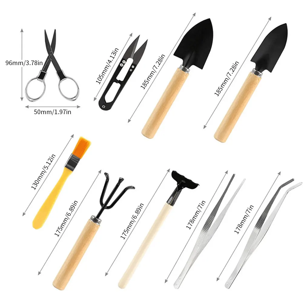10PCS/Set Plant Mini Transplant Tool Kit Cactus Planting Bonsai Care Set Garden Hand Tools Mini For Gardening Accessories
10PCS/Set Plant Mini Transplant Tool Kit Cactus Planting Bonsai Care Set Garden Hand Tools Mini For Gardening Accessories