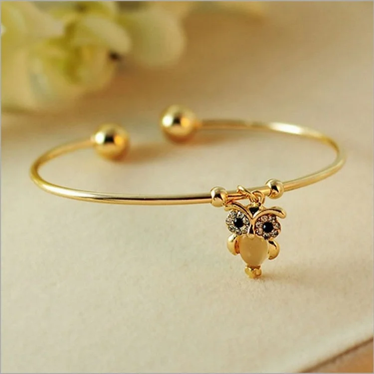 Creativity Owl Anniversary Celebration Women's Bangle Bracelet Jewelry with Adjustable Opening
Creativity Owl Anniversary Celebration Women's Bangle Bracelet Jewelry with Adjustable Opening