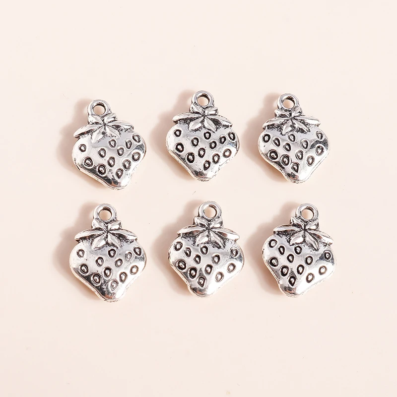15pcs 15*11mm Fashion Cute Strawberry Charms Pendants for Necklace Keychain Bracelets Diy Jewelry Making Accessories
15pcs 15*11mm Fashion Cute Strawberry Charms Pendants for Necklace Keychain Bracelets Diy Jewelry Making Accessories