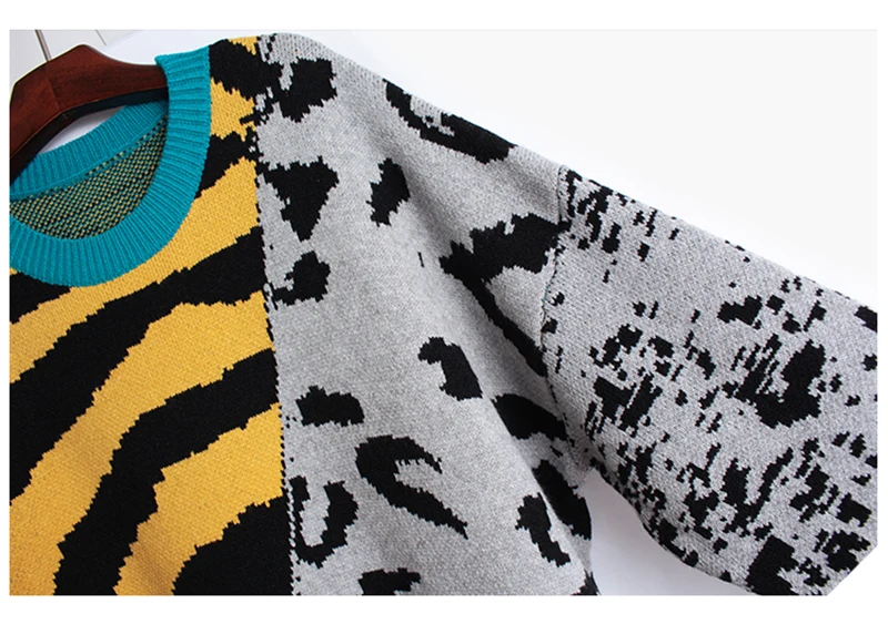 Women Leopard Big Size Long Knitting Dress New Round Neck Long Sleeve Loose Fit Fashion Tide Autumn Winter 2021 1da784 
Women Leopard Big Size Long Knitting Dress New Round Neck Long Sleeve Loose Fit Fashion Tide Autumn Winter 2021 1da784