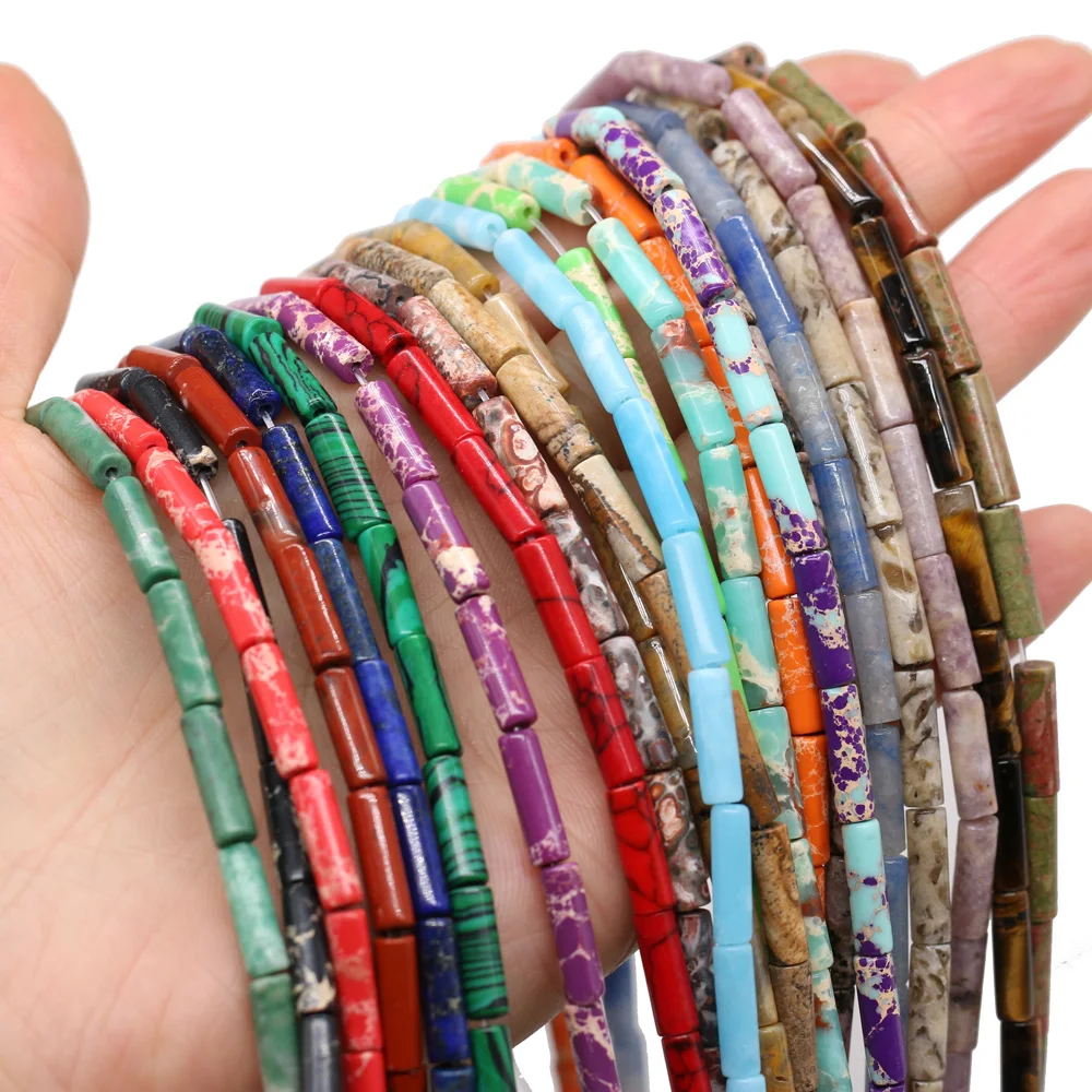 Natural Stone Emperor Various Stone Beads Cylindrical Loose Spacer Beads for Jewelry Making Necklace DIY Bracelet Accessories
Natural Stone Emperor Various Stone Beads Cylindrical Loose Spacer Beads for Jewelry Making Necklace DIY Bracelet Accessories