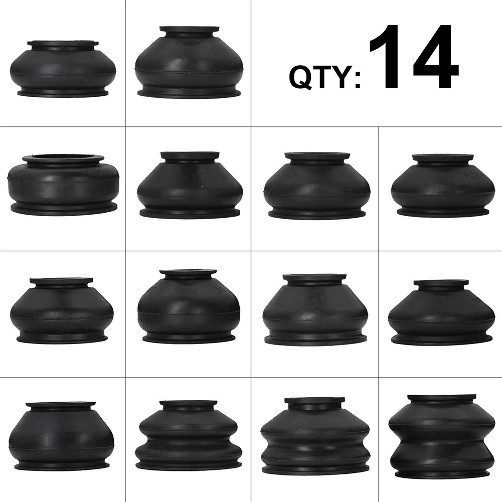 14pcs/set Universal Car Ball Joint Rubber Dust Boot Covers Track Rod End Set Kit Protection Accessories
14pcs/set Universal Car Ball Joint Rubber Dust Boot Covers Track Rod End Set Kit Protection Accessories
