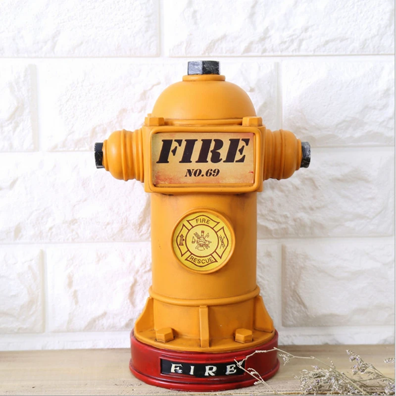 VILEAD 24 см полимерный пожарный гидрант копилка огнетушитель статуэтки украшение