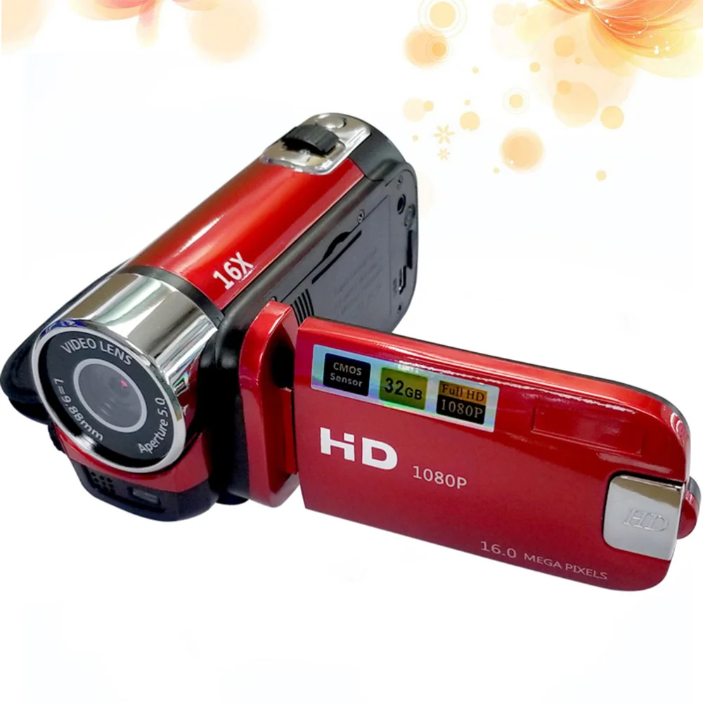 1080P LED Light High Definition Shooting Video Record Portable Camcorder Professional Digital Camera (Red)
1080P LED Light High Definition Shooting Video Record Portable Camcorder Professional Digital Camera (Red)
