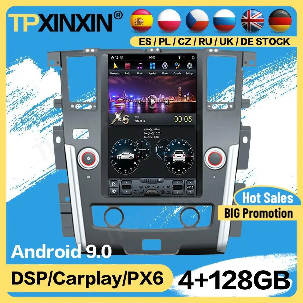 Carplay Tesla 128G Radio 2 Din Android For Nissan Patrol 2010 2011 2012 2013 2014 2015 2016 2017 GPS Player Auto Audio Head Unit
Carplay Tesla 128G Radio 2 Din Android For Nissan Patrol 2010 2011 2012 2013 2014 2015 2016 2017 GPS Player Auto Audio Head Unit