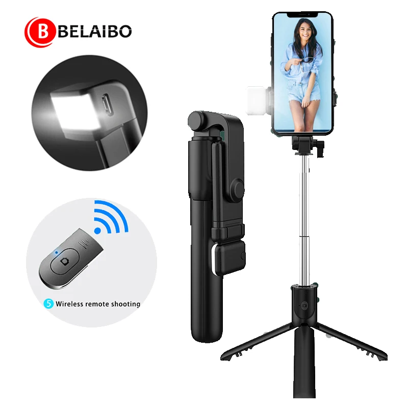 Wireless Mobile phone tripod mobile tripod for i-phone Tripod for phone selfie stick bluetooth tripode stabilizer for mobile LED
Wireless Mobile phone tripod mobile tripod for i-phone Tripod for phone selfie stick bluetooth tripode stabilizer for mobile LED