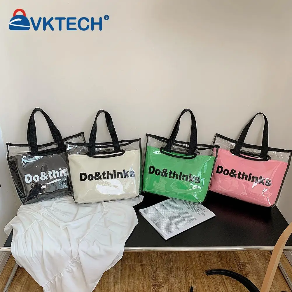 Fashion Summer Letters Print Bag Composite Shopping Women Clear Handbags Big Casual Female Shopping Top-Handle Bag
Fashion Summer Letters Print Bag Composite Shopping Women Clear Handbags Big Casual Female Shopping Top-Handle Bag