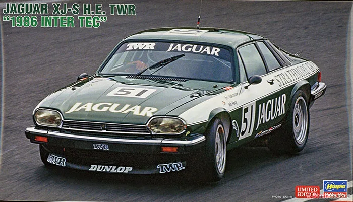 

1/24 г., Hasegawa, сборная модель игрушечного автомобиля Jaguar XJ-S h.e. TWR 1986 Интер тек № 20444