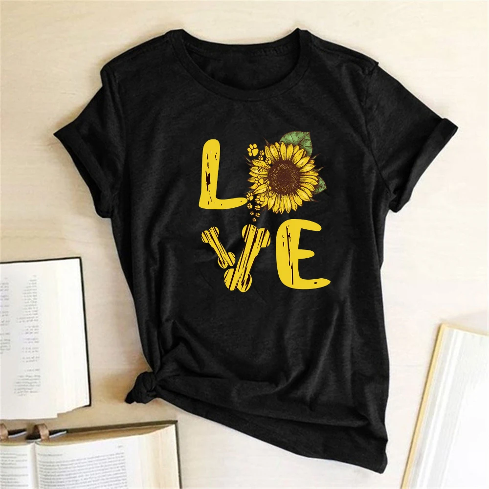 Love Sunflower Bear Paw Print T-shirts Women Summer 2020 Graphic Tee Streetwear Aesthetic Clothes Harajuku Tops for Women Ladies
Love Sunflower Bear Paw Print T-shirts Women Summer 2020 Graphic Tee Streetwear Aesthetic Clothes Harajuku Tops for Women Ladies