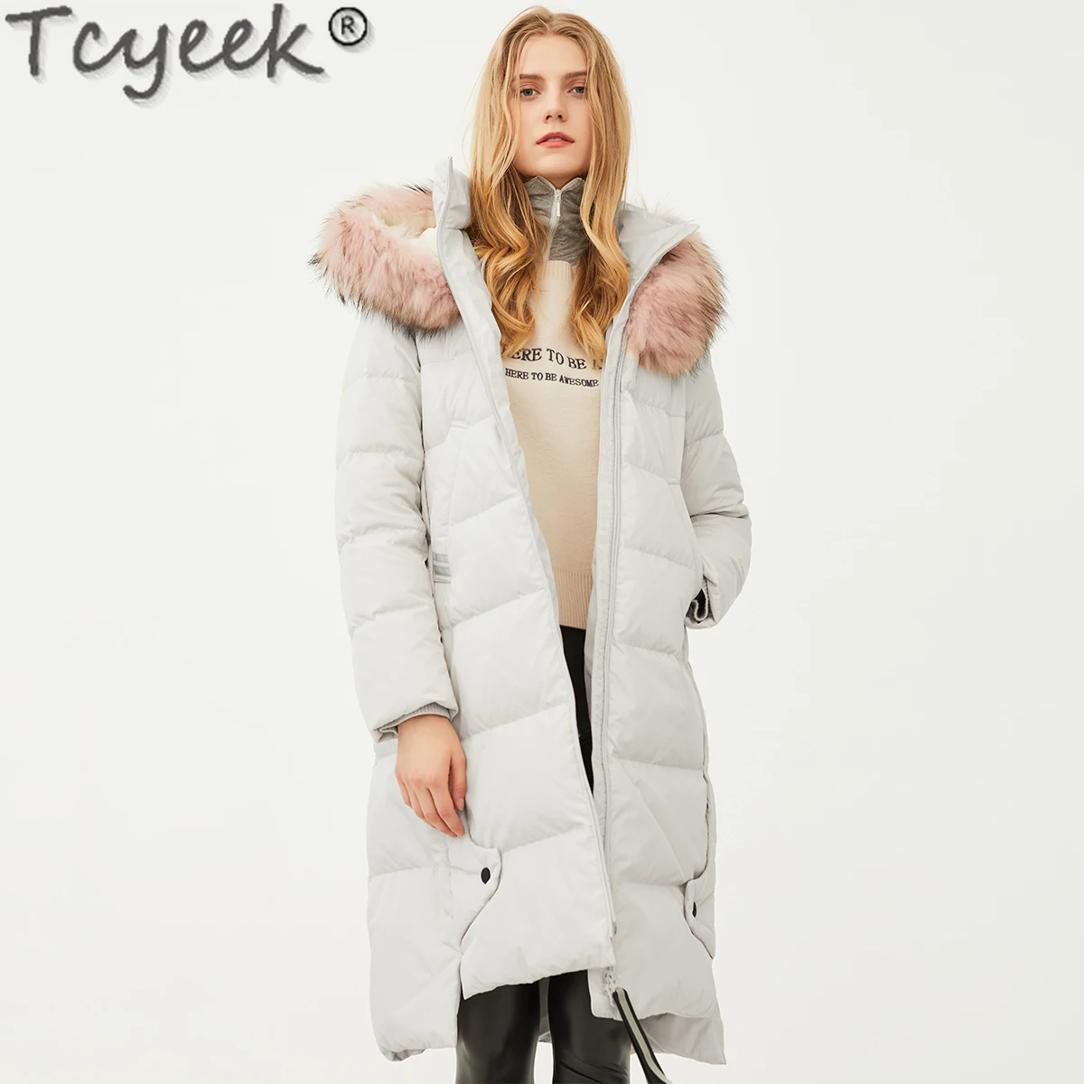 Tcyeek высококачественные длинные женские куртки с воротником из меха енота Женская пуховая куртка с капюшоном женские зимние парки женские п...
Tcyeek высококачественные длинные женские куртки с воротником из меха енота Женская пуховая куртка с капюшоном женские зимние парки женские п...
