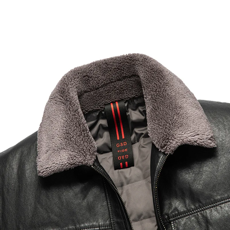 202015 New Genuine Leather Down Clothes Jacket Men Short Winter Thick Warm Young and Middle-Aged Men's Casual Leather Jacket
202015 New Genuine Leather Down Clothes Jacket Men Short Winter Thick Warm Young and Middle-Aged Men's Casual Leather Jacket