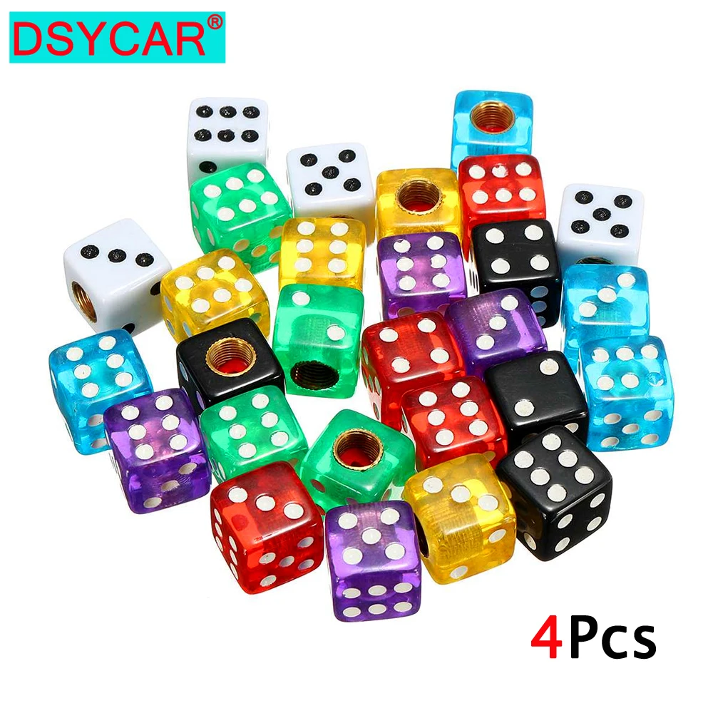 DSYCAR 4Pcs Plastic Wheel Stem Tyre Air Valve Dustproof Cap Gold Dice Tire Tyre Valve Caps Bike Auto Truck Tire Valve Dust Cap
DSYCAR 4Pcs Plastic Wheel Stem Tyre Air Valve Dustproof Cap Gold Dice Tire Tyre Valve Caps Bike Auto Truck Tire Valve Dust Cap
