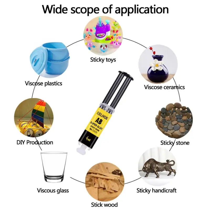 Super AB Glue Iron Stainless Steel Aluminium Alloy Glass Plastic Wood Ceramic Marble Strong Quick-drying Adhesive Epoxy Epoxies
Super AB Glue Iron Stainless Steel Aluminium Alloy Glass Plastic Wood Ceramic Marble Strong Quick-drying Adhesive Epoxy Epoxies
