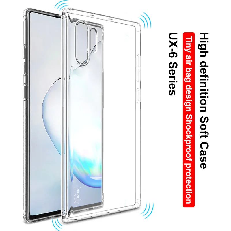 Подушка безопасности для samsung Galaxy Note10 Note 10 Plus Pro Чехол IMAK мягкий TPU прозрачный