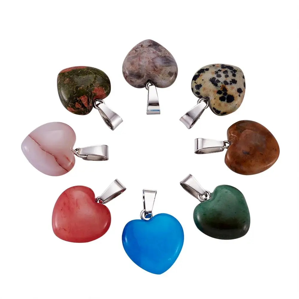 50pc Heart Shape Natural & Synthetic Mixed Stone Pendants Romantic Style For DIY Necklace Earring Bracelet Pendant Making
50pc Heart Shape Natural & Synthetic Mixed Stone Pendants Romantic Style For DIY Necklace Earring Bracelet Pendant Making