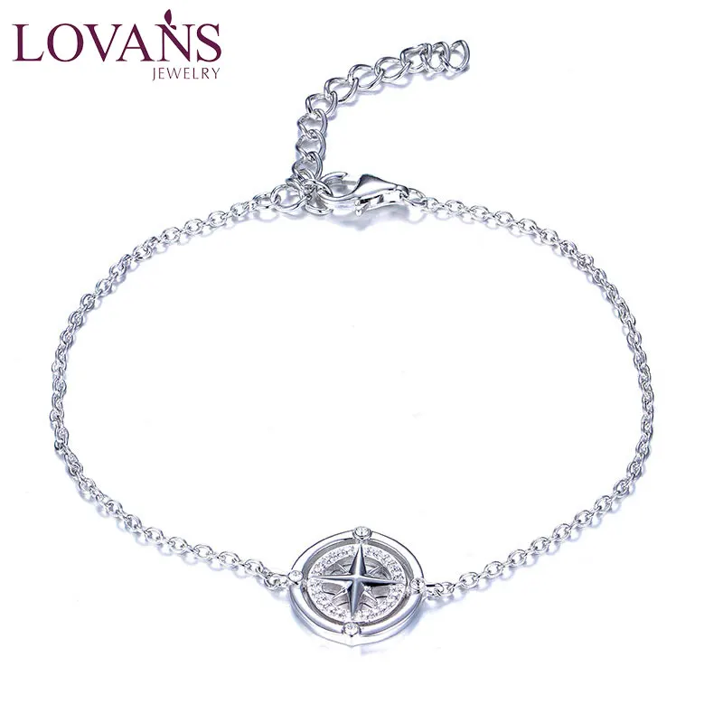 LOVANS Silver 925 Bohemian Compass Bangle Bracelets Women Girls Clasps Cuff Bracelets Jewelry Rope Chain Charm браслеты на руку
LOVANS Silver 925 Bohemian Compass Bangle Bracelets Women Girls Clasps Cuff Bracelets Jewelry Rope Chain Charm браслеты на руку