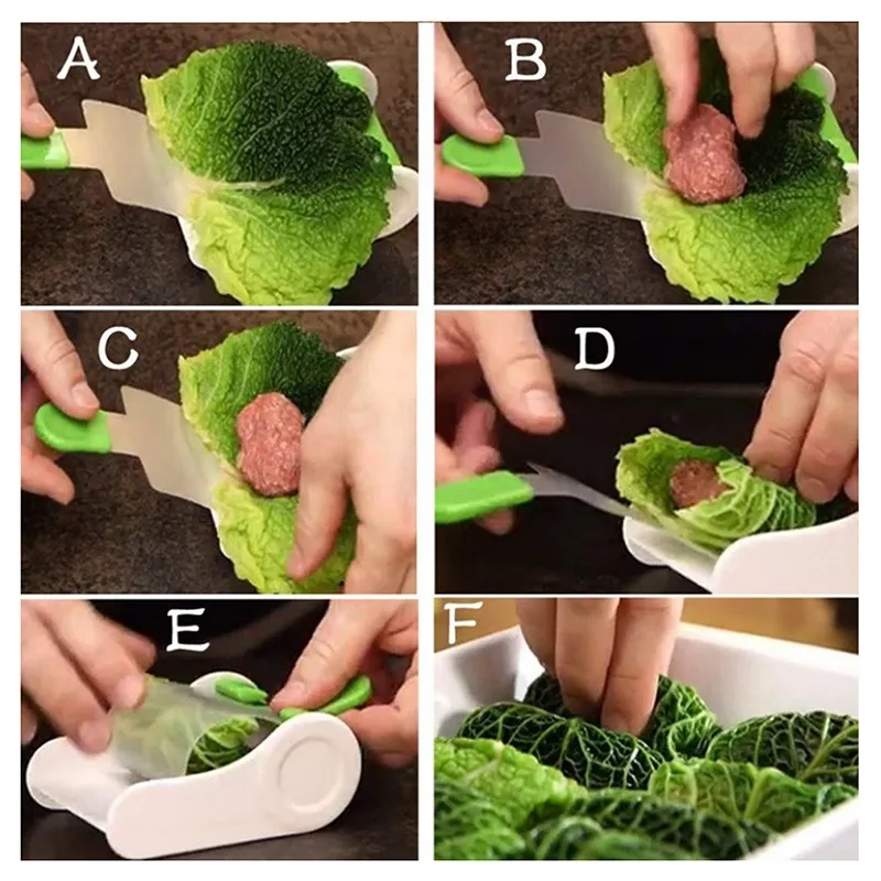 

Kitchen Accessories Creative Vegetable Meat Rolling Tool Stuffed Grape Cabbage Leaf Rolling Machine Gadget Tools Sushi Maker