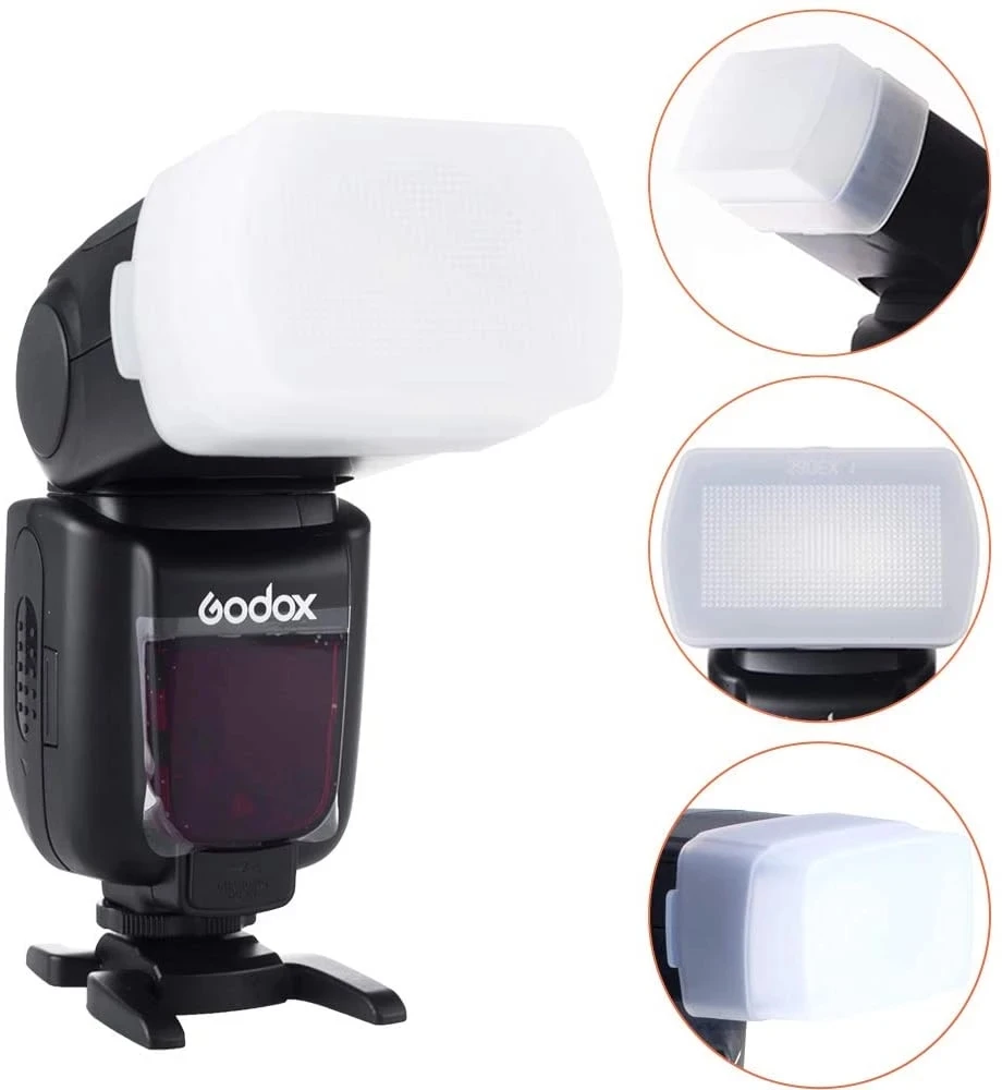 GODOX Flash Diffuser Dome Bounce - Fit Godox V860II V850II TT685 TT600 Flash Speedlight
GODOX Flash Diffuser Dome Bounce - Fit Godox V860II V850II TT685 TT600 Flash Speedlight