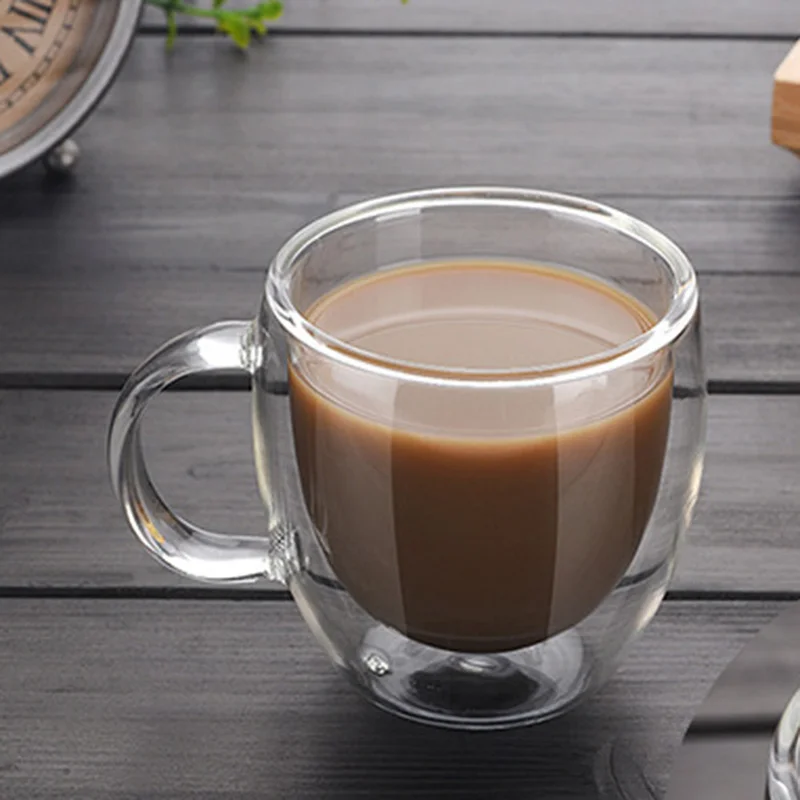 200ML Double-layer Glass Coffee Cup High Borosilicate with Hand Espresso Glass Cup Cup Hot Milk Cup Glassware
200ML Double-layer Glass Coffee Cup High Borosilicate with Hand Espresso Glass Cup Cup Hot Milk Cup Glassware