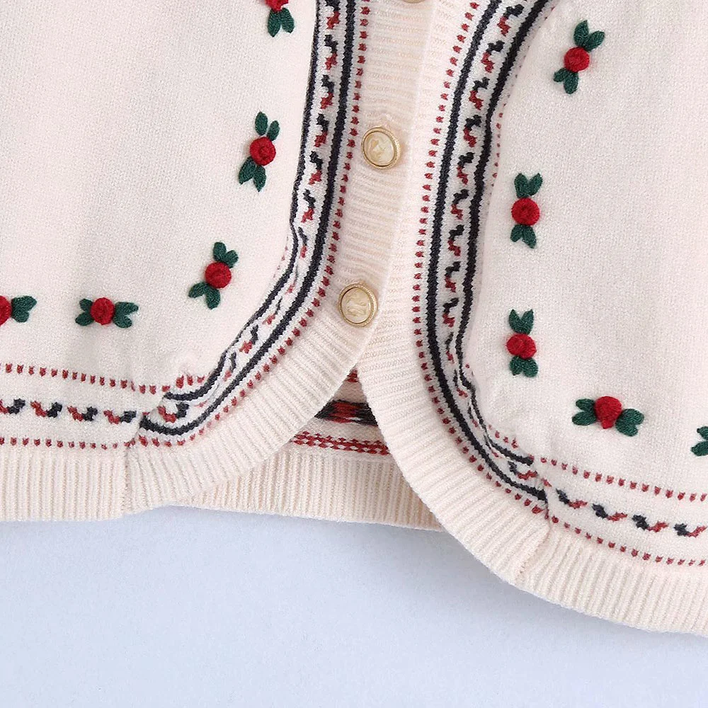 2021 new embroidery knitted cardigan women's outer spring loose waistcoat sweater vest jacket single-breasted
2021 new embroidery knitted cardigan women's outer spring loose waistcoat sweater vest jacket single-breasted