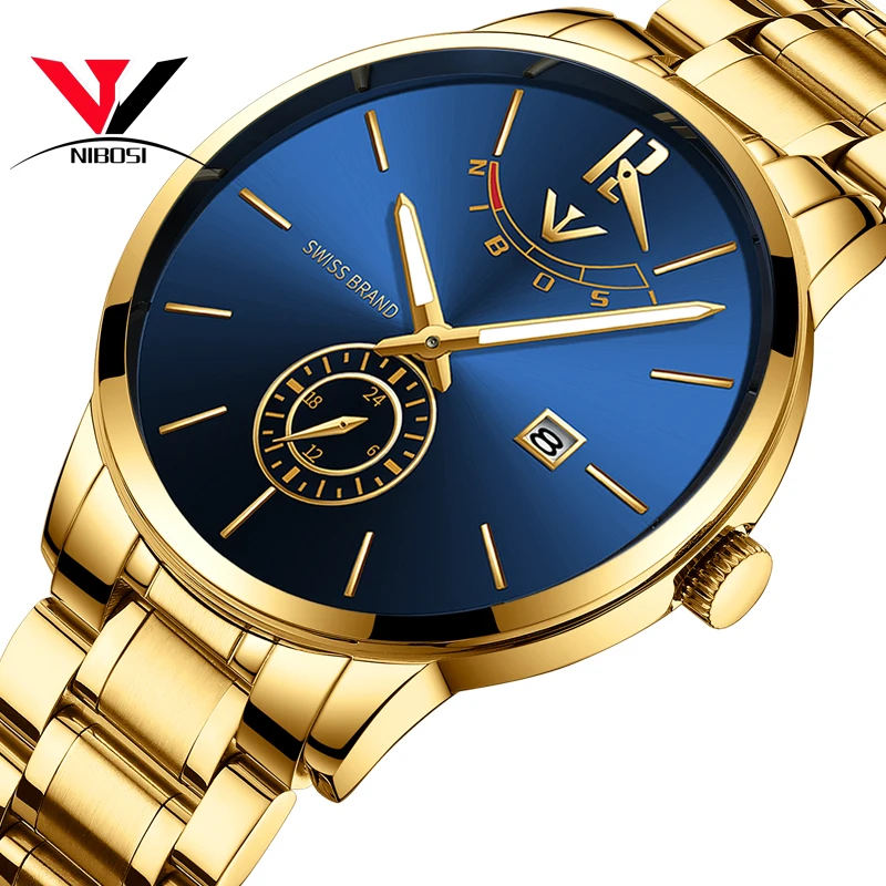 Мужские часы NIBOSI Relogio Masculino Relojes 2019, золотые мужские часы, роскошные спортивные кварцевые часы ведущей марки, деловые водонепроницаемые нару...
Мужские часы NIBOSI Relogio Masculino Relojes 2019, золотые мужские часы, роскошные спортивные кварцевые часы ведущей марки, деловые водонепроницаемые нару...