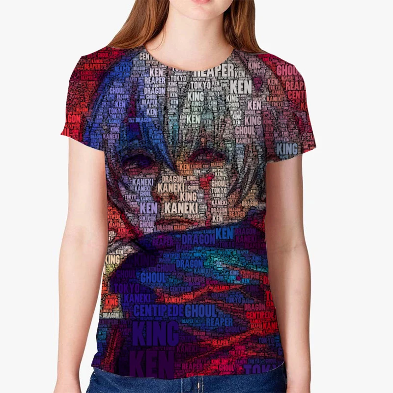 2020 Tokyo Ghoul T Shirt Women Fashion Anime T-shirts Summer Short Sleeve Funny Cartoon Tees Woman Tshirt Tops Ladies Plus Size
2020 Tokyo Ghoul T Shirt Women Fashion Anime T-shirts Summer Short Sleeve Funny Cartoon Tees Woman Tshirt Tops Ladies Plus Size