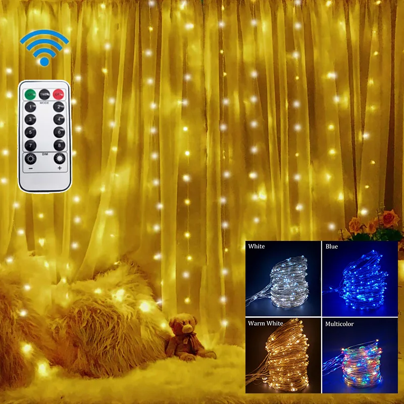 Remote LED String Lights Curtain USB Battery Fairy Lights Garland Led Wedding Party Christmas For Window Home Outdoor Decor
Remote LED String Lights Curtain USB Battery Fairy Lights Garland Led Wedding Party Christmas For Window Home Outdoor Decor