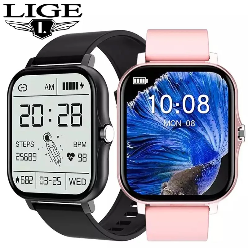 LIGE Smart Watch Woman Men Bluetooth Call Waterproof Heart Rate Full Touch Fitness Tracker Smartwatch For Android iOS PK Y20 P8
LIGE Smart Watch Woman Men Bluetooth Call Waterproof Heart Rate Full Touch Fitness Tracker Smartwatch For Android iOS PK Y20 P8