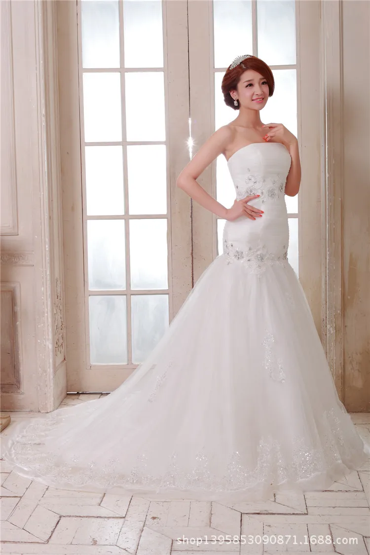 Vestido de noiva Romantic lace Wedding Dress 2019 Sweetheart Lace Up Back Applications Tulle Chapel Train Mermaid Wedding Gowns
Vestido de noiva Romantic lace Wedding Dress 2019 Sweetheart Lace Up Back Applications Tulle Chapel Train Mermaid Wedding Gowns