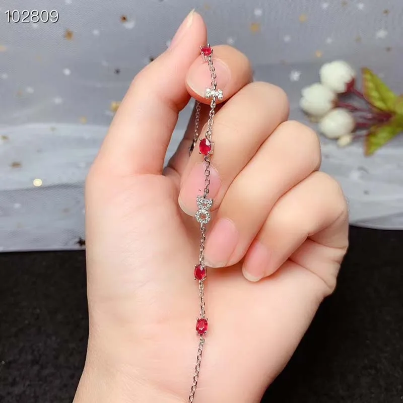 Natural Ruby Bracelet for Women 925 Sterling Silver Top Quality Pigeon Blood Ruby Red Gemstones Fashion Fine Jewelry Party
Natural Ruby Bracelet for Women 925 Sterling Silver Top Quality Pigeon Blood Ruby Red Gemstones Fashion Fine Jewelry Party