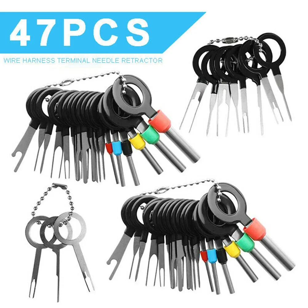 47pcs Puller Tool Motorist Kit Wires Pin Extractor Automotive Stylus Tooling Set Car Terminals Removal Auto Disassembly Tooling
47pcs Puller Tool Motorist Kit Wires Pin Extractor Automotive Stylus Tooling Set Car Terminals Removal Auto Disassembly Tooling