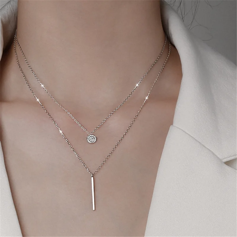 Small Disc Double-layer Necklace Female Clavicle Chain Personality Fresh Long Round Ins Cold Wind Necklace
Small Disc Double-layer Necklace Female Clavicle Chain Personality Fresh Long Round Ins Cold Wind Necklace