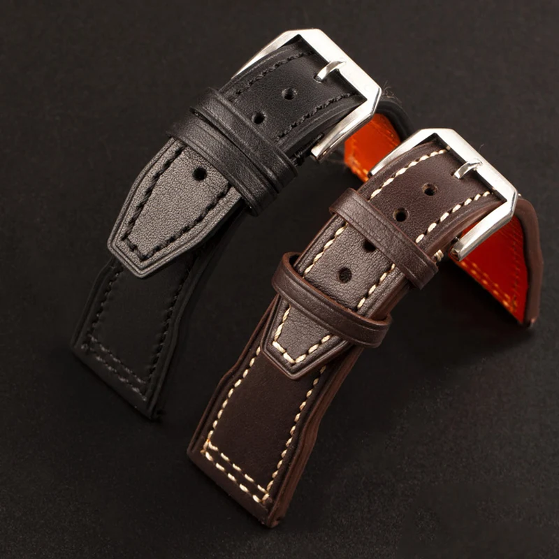 Brown Black Handmade Leather Watchband 20MM 21MM 22MM Suitable For IWC Pilot Italian First layer Cowhide Bracelet, Male Bracelet
Brown Black Handmade Leather Watchband 20MM 21MM 22MM Suitable For IWC Pilot Italian First layer Cowhide Bracelet, Male Bracelet