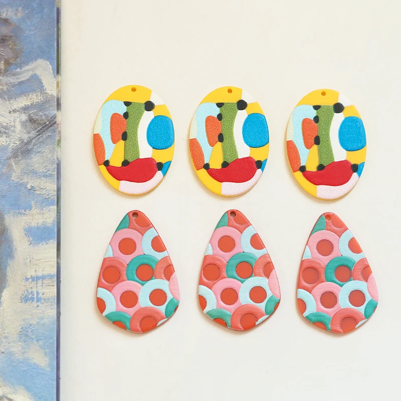 Art Illustration Abstract Original Oval Acrylic Pendant DIY Handmade Jewelry Earrings Accessories Material Waterdrop Charm 20pcs 
Art Illustration Abstract Original Oval Acrylic Pendant DIY Handmade Jewelry Earrings Accessories Material Waterdrop Charm 20pcs