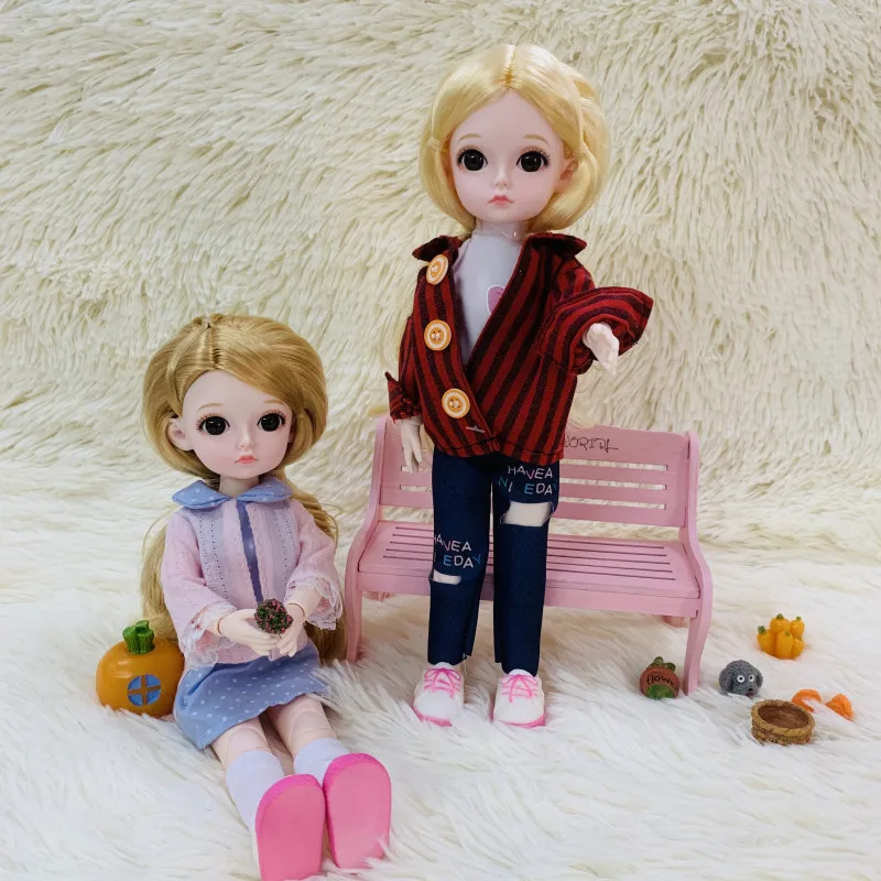 1/6 BJD Doll Height 30 Cm Fashion Makeup Doll with Big Eyes 15 Movable Joints and Beautiful Dress Skirt Girl Toy Doll Gift
1/6 BJD Doll Height 30 Cm Fashion Makeup Doll with Big Eyes 15 Movable Joints and Beautiful Dress Skirt Girl Toy Doll Gift
