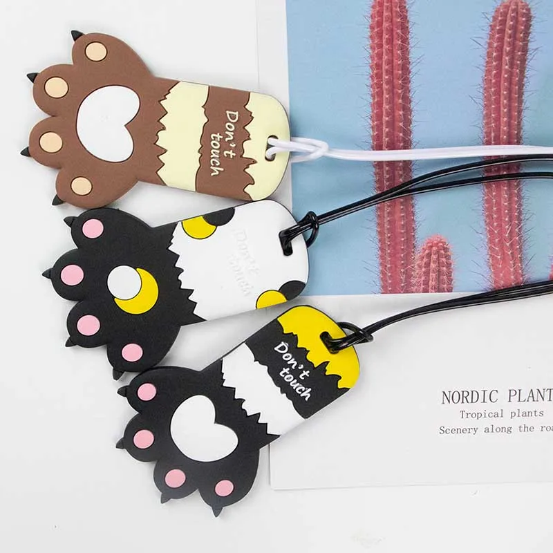 6 Colors Cute Cat's Paw Luggage Travel Accessories Tag Silica Gel Suitcase ID Addres Holder Baggage Boarding Tag Portable Label
6 Colors Cute Cat's Paw Luggage Travel Accessories Tag Silica Gel Suitcase ID Addres Holder Baggage Boarding Tag Portable Label