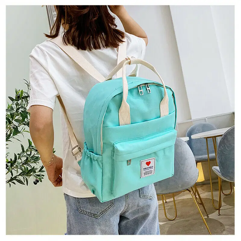 Casual women's canvas backpack cute Miss school bag multi-function fashion travel shoulder bag 
Casual women's canvas backpack cute Miss school bag multi-function fashion travel shoulder bag