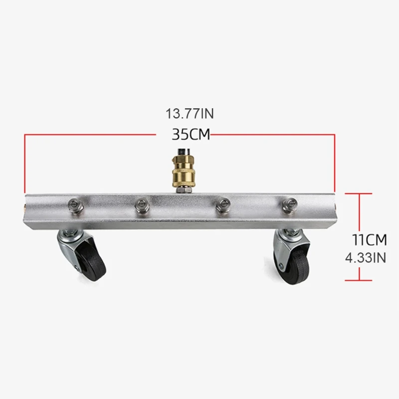 Car Undercarriage Pressure Washer Accessories Rotatable Roller Design Suitable for Cleaning Car Chassis Roads Dust 
Car Undercarriage Pressure Washer Accessories Rotatable Roller Design Suitable for Cleaning Car Chassis Roads Dust