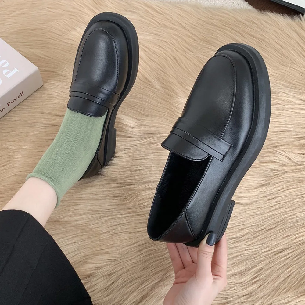 British Style Oxford Shoes for Women Flat Shoes Woman Flats Pointed Toe Leather Creepers Platform Ladies Shoes Zapatos De Mujer
British Style Oxford Shoes for Women Flat Shoes Woman Flats Pointed Toe Leather Creepers Platform Ladies Shoes Zapatos De Mujer