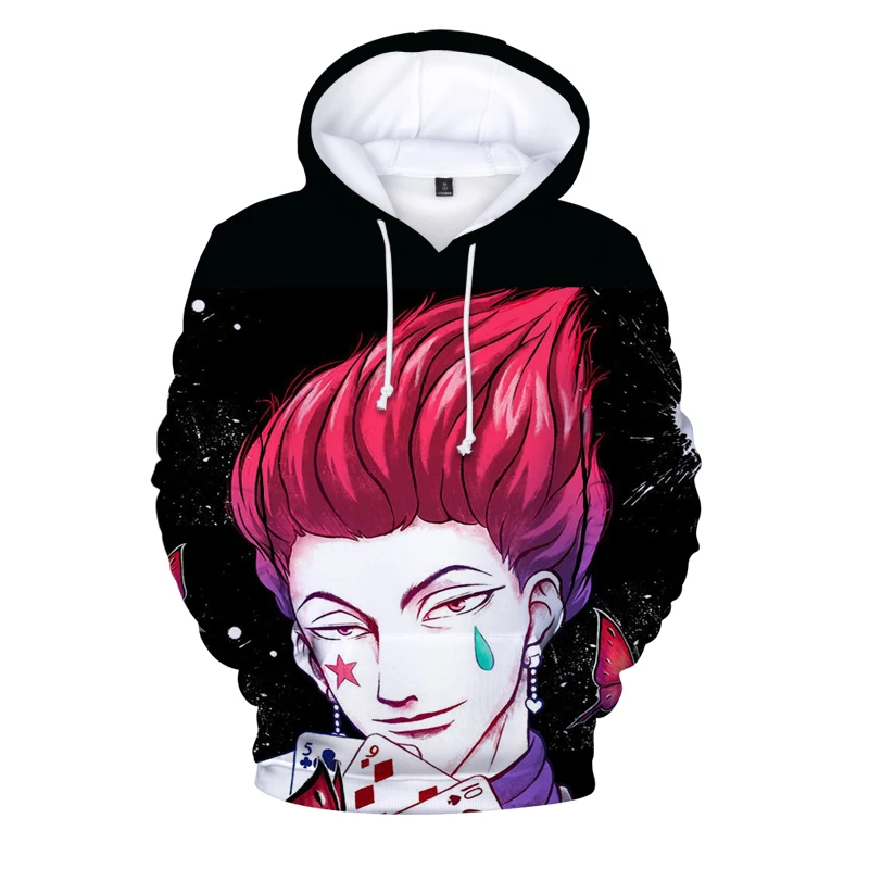 Mens Cute Hoodies Hunter X Hunter Men Women Pullovers Hoodies Sweatshirts Killua Zoldyck Hisoka Anime 90s Hoody Streetwear Tops
Mens Cute Hoodies Hunter X Hunter Men Women Pullovers Hoodies Sweatshirts Killua Zoldyck Hisoka Anime 90s Hoody Streetwear Tops