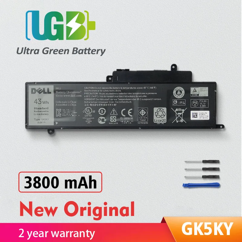 UGB New Original GK5KY Battery For Dell Inspiron 11 3147 3148 3152 Inspiron 13 7353 7352 7347 7348 7359 7558 7568 04K8YH 092NCT
UGB New Original GK5KY Battery For Dell Inspiron 11 3147 3148 3152 Inspiron 13 7353 7352 7347 7348 7359 7558 7568 04K8YH 092NCT
