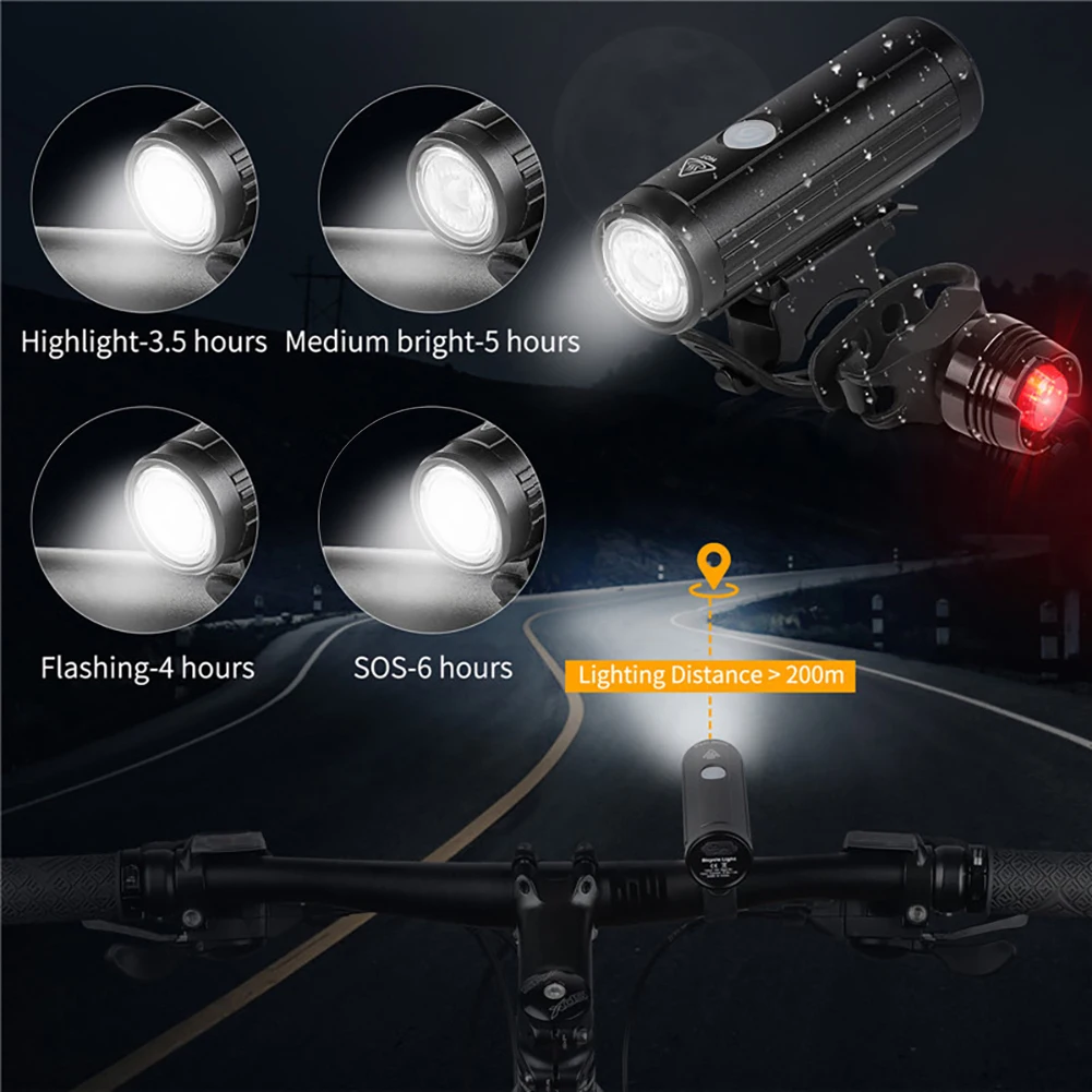 Bike Headlight Bicycle USB Rechargeable Light Cycling Flashlight Waterproof Bicycle Front Lamp Bike Accessories 3 Modes
Bike Headlight Bicycle USB Rechargeable Light Cycling Flashlight Waterproof Bicycle Front Lamp Bike Accessories 3 Modes