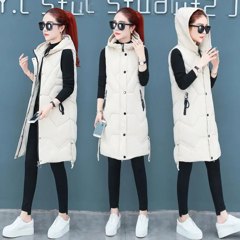 3XL Spring Autumn 2021 Women Vest Cotton Waistcoat Long Section New Slim Padded Coat Student Cloghing
3XL Spring Autumn 2021 Women Vest Cotton Waistcoat Long Section New Slim Padded Coat Student Cloghing