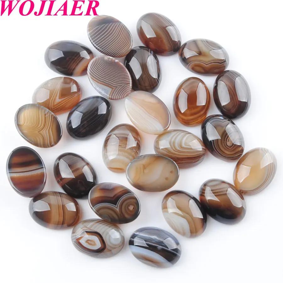 WOJIAER Aagtes Gem Stones Oval Cabochon CAB No Drill Hole Jewelry Making 13x18x6mm 50PCS PU8046
WOJIAER Aagtes Gem Stones Oval Cabochon CAB No Drill Hole Jewelry Making 13x18x6mm 50PCS PU8046
