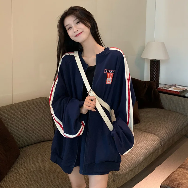 Korean Chic Jacket Women's Spring and Autumn 2021 New Thin Loose Oversize Baseball Jacket Versatile Top
Korean Chic Jacket Women's Spring and Autumn 2021 New Thin Loose Oversize Baseball Jacket Versatile Top