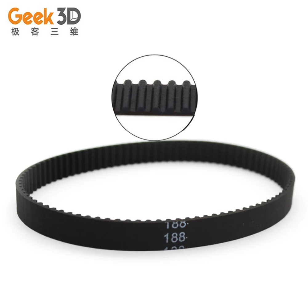2GT/GT2 Closed Loop Timing Belt Rubber 3D Printer Parts Length 160/188/200/600/610/810/976/2270mm for 6mm Pulley 3D Printer
2GT/GT2 Closed Loop Timing Belt Rubber 3D Printer Parts Length 160/188/200/600/610/810/976/2270mm for 6mm Pulley 3D Printer